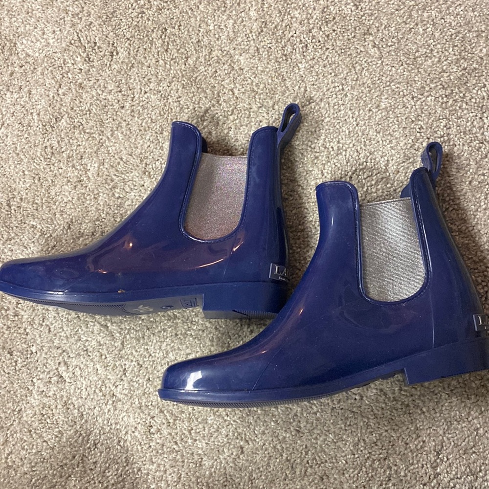 💛Blue Ralph Lauren Tally rain booties